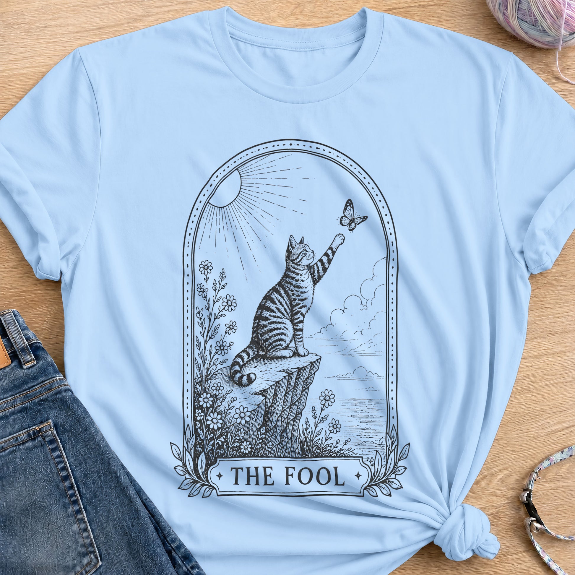 The Fool T-Shirt — Light Blue