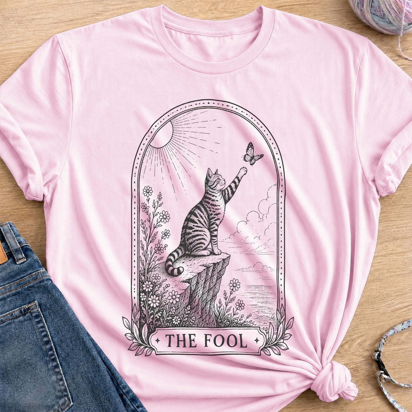The Fool T-Shirt — Light Pink