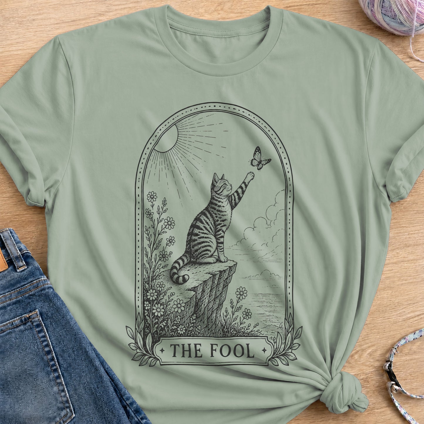 The Fool T-Shirt — Sage