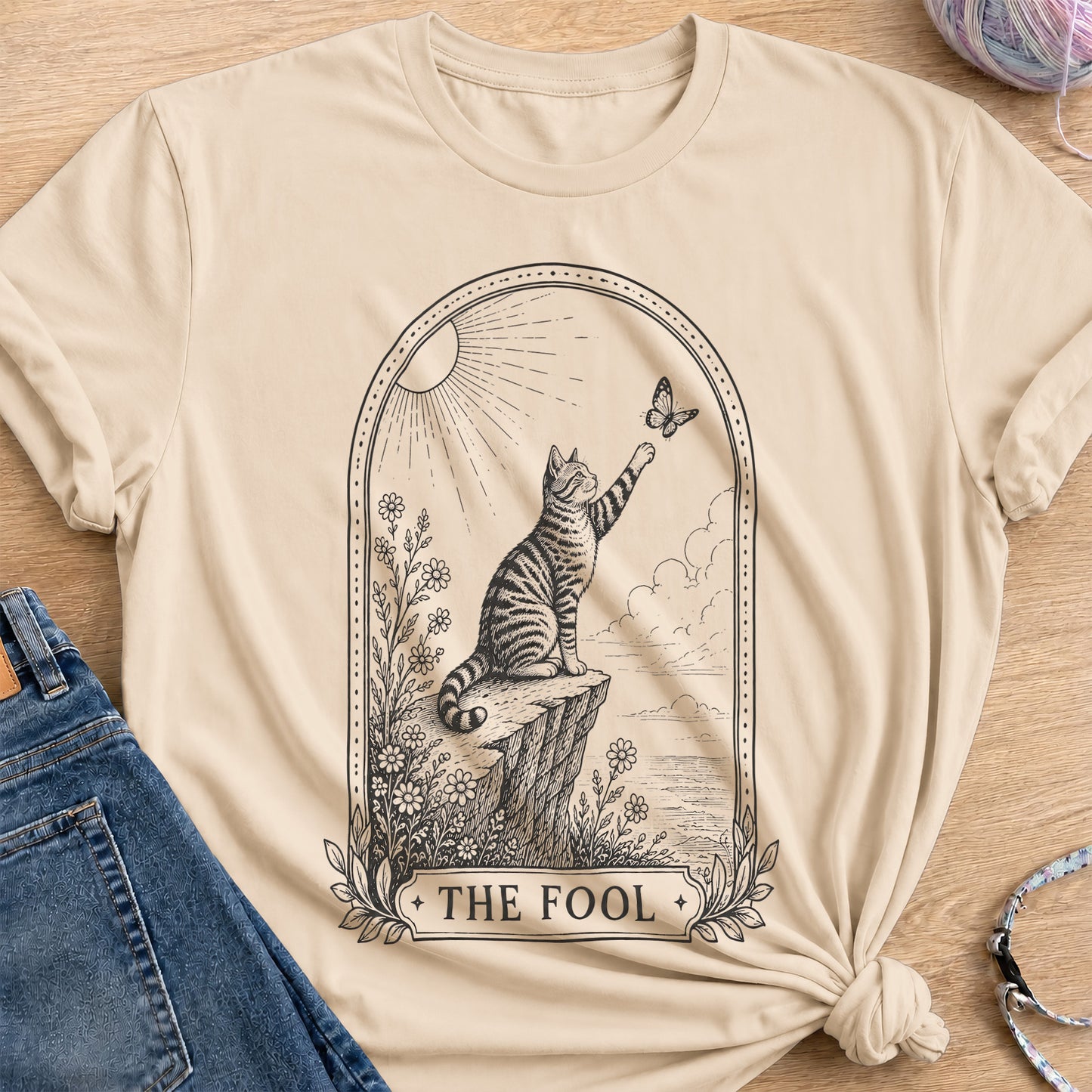 The Fool T-Shirt — Sand