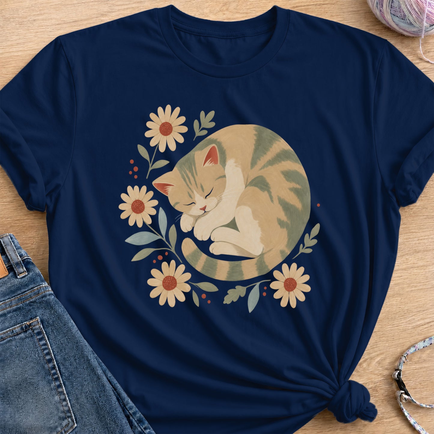 Daisy Nap T-Shirt — Navy
