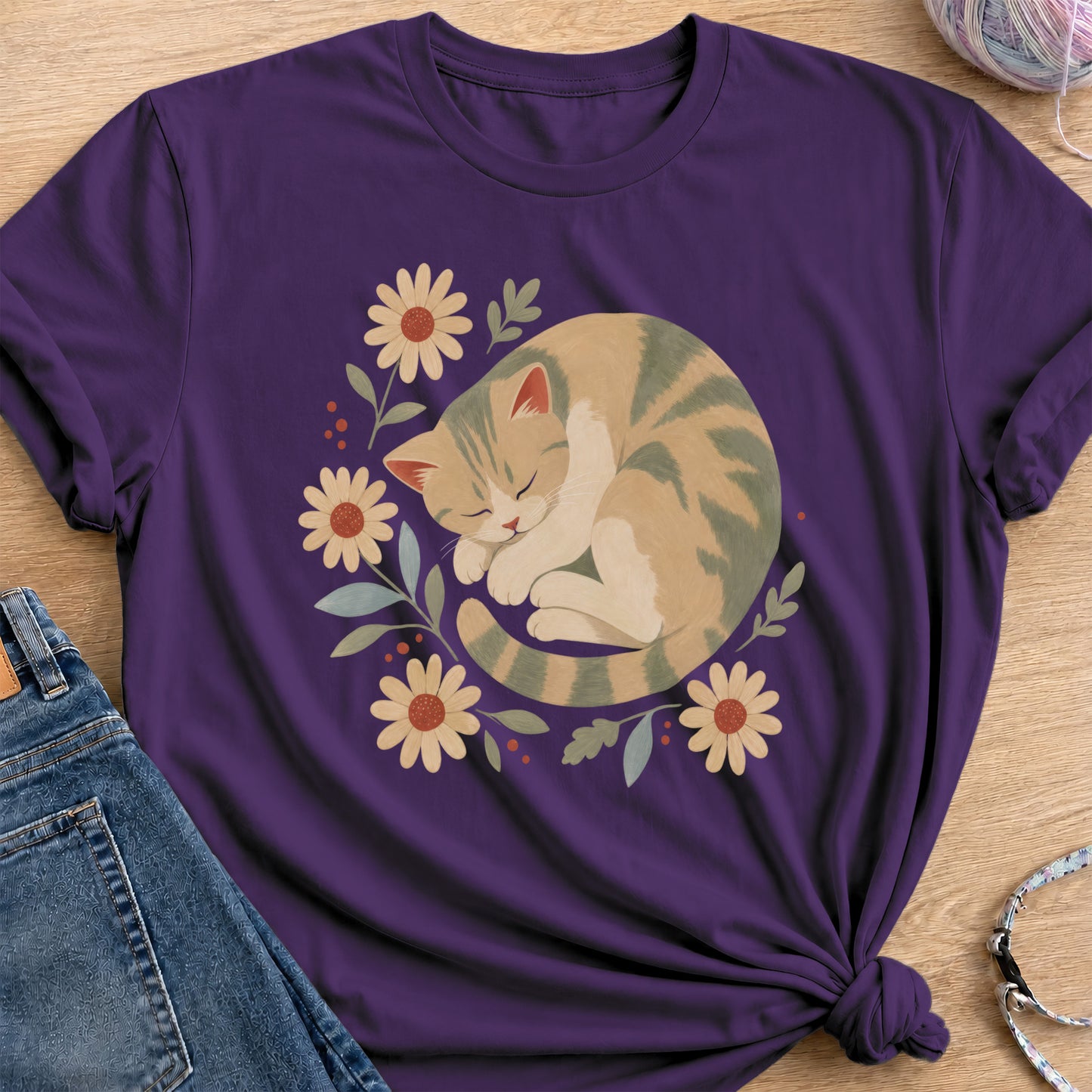 Daisy Nap T-Shirt — Purple