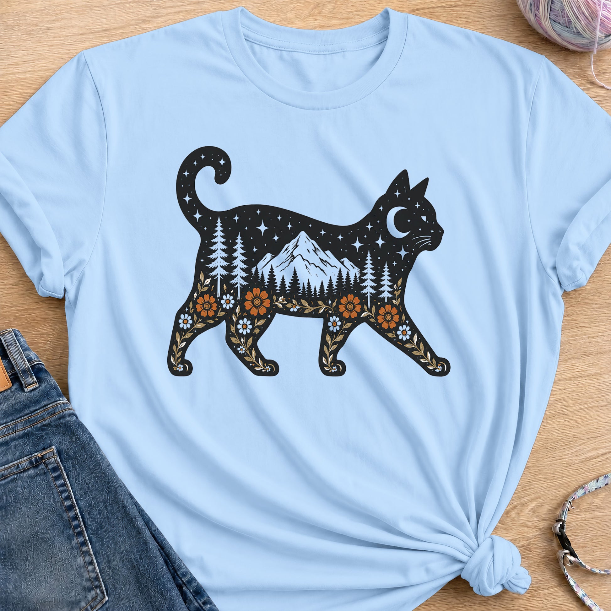 Mountain Spirit T-Shirt — Light Blue