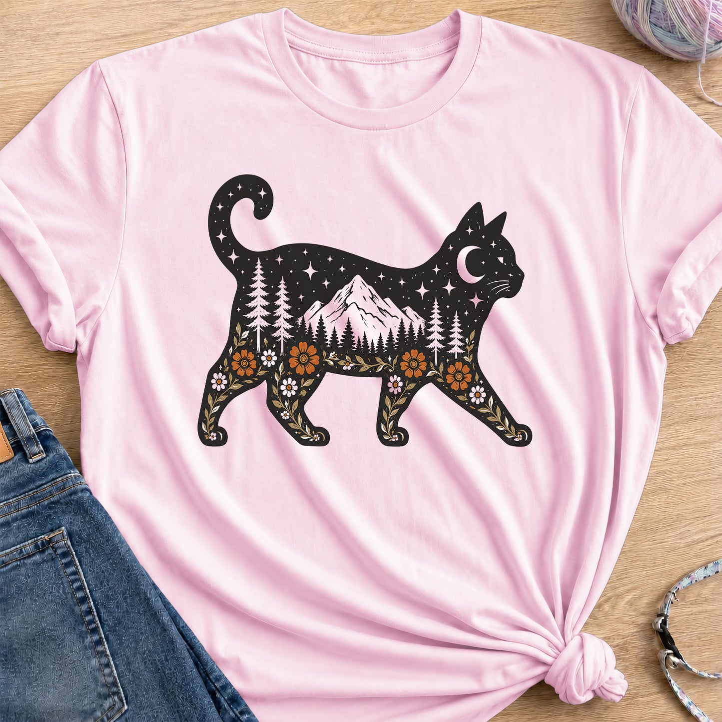 Mountain Spirit T-Shirt — Light Pink