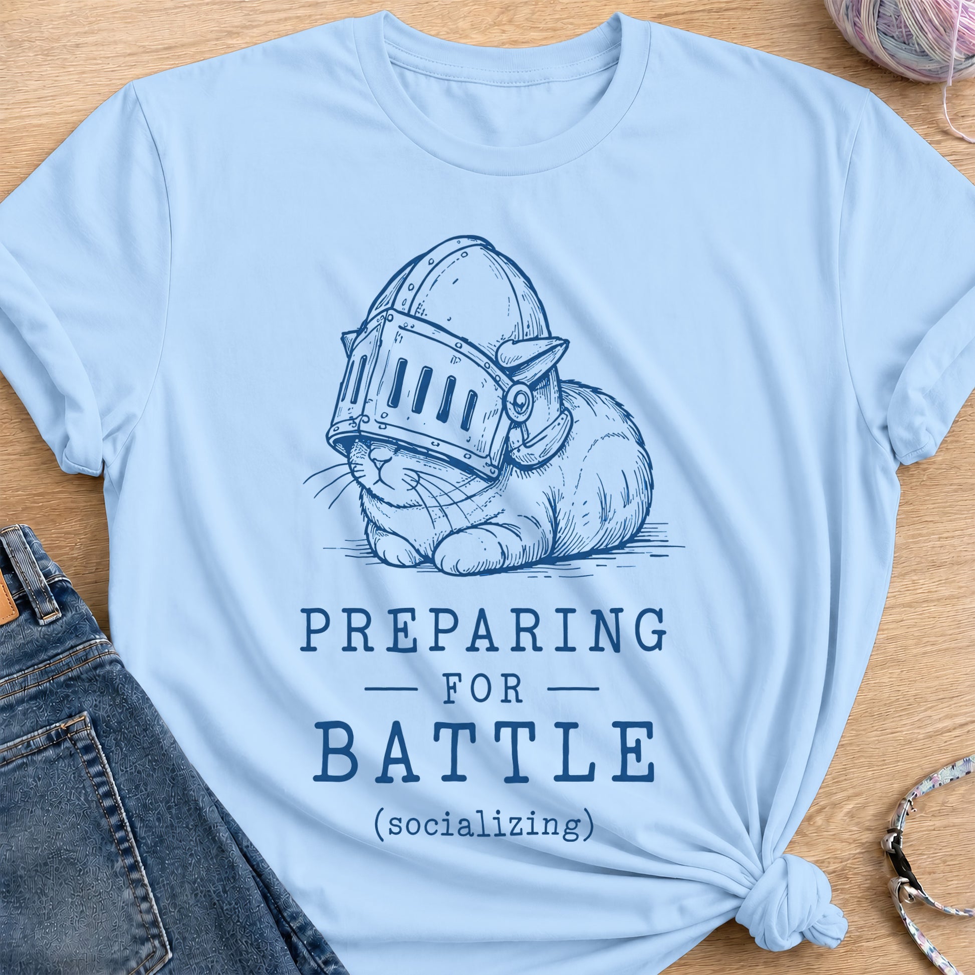 Social Armor T-Shirt — Light Blue