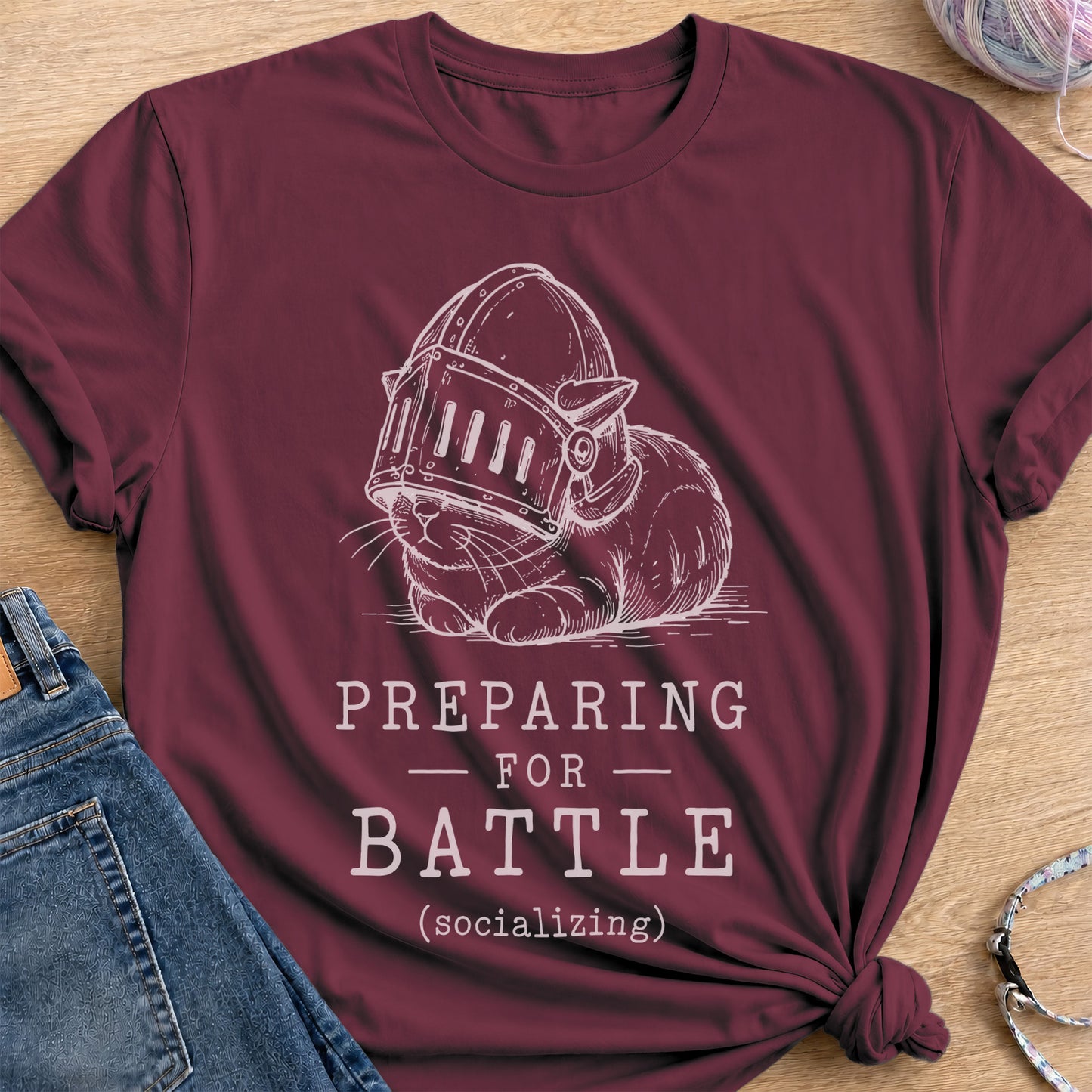 Social Armor T-Shirt — Maroon