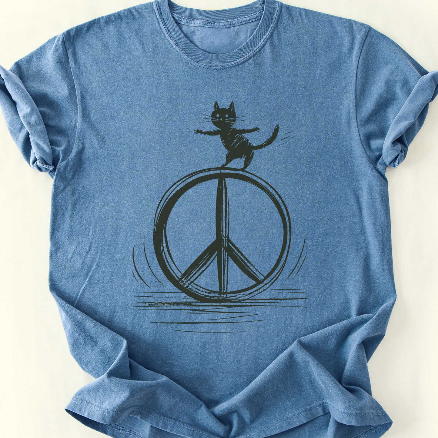 Peace Sign T-Shirt — Blue Jean