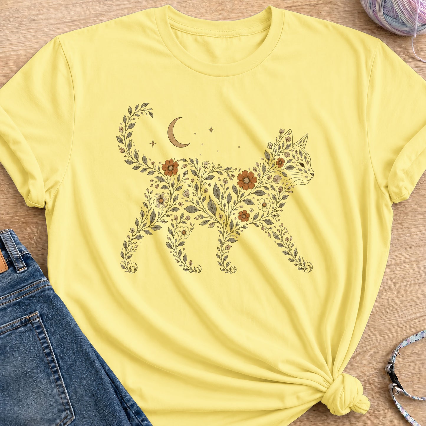 Wildflowers T-Shirt — Cornsilk