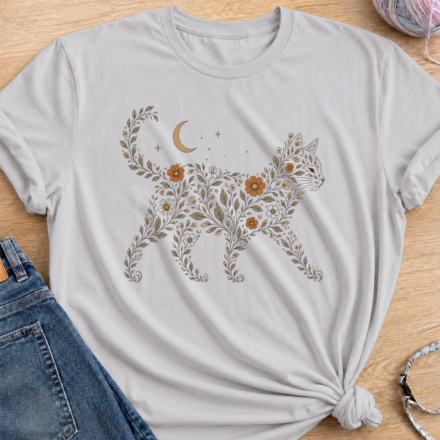 Wildflowers T-Shirt — Ice Grey