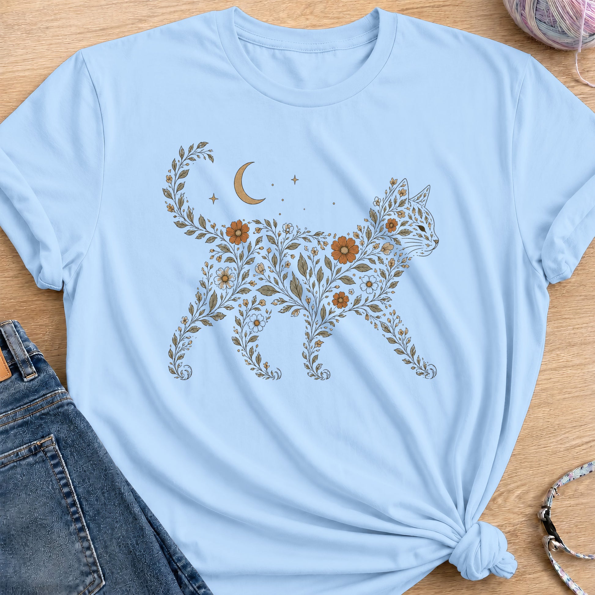 Wildflowers T-Shirt — Light Blue