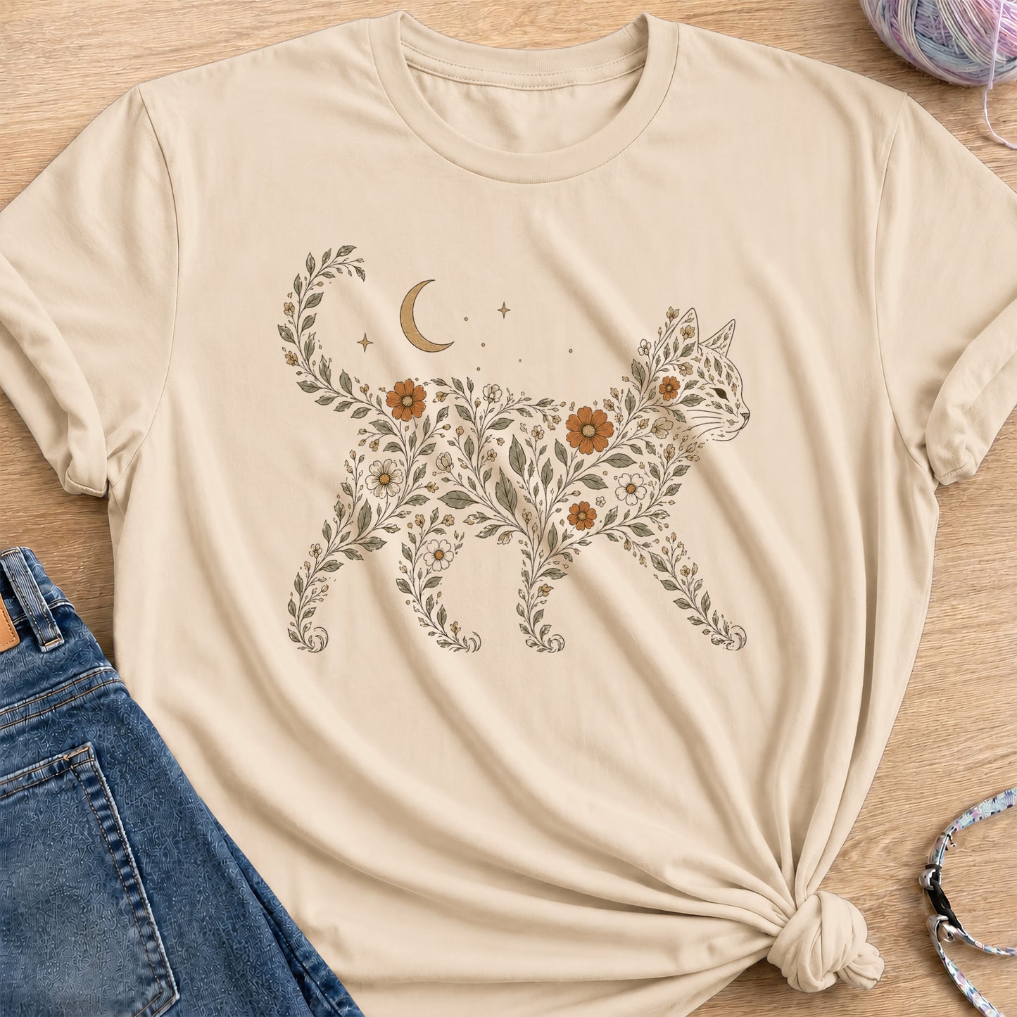 Wildflowers T-Shirt — Sand