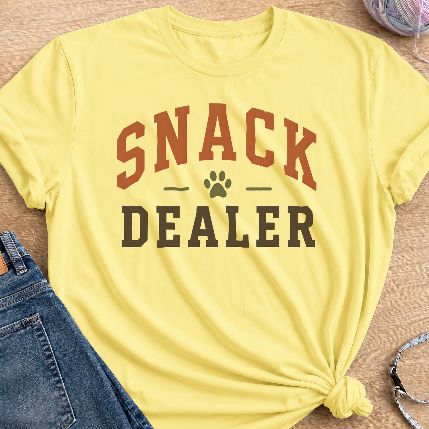 Snack Dealer T-Shirt — Cornsilk