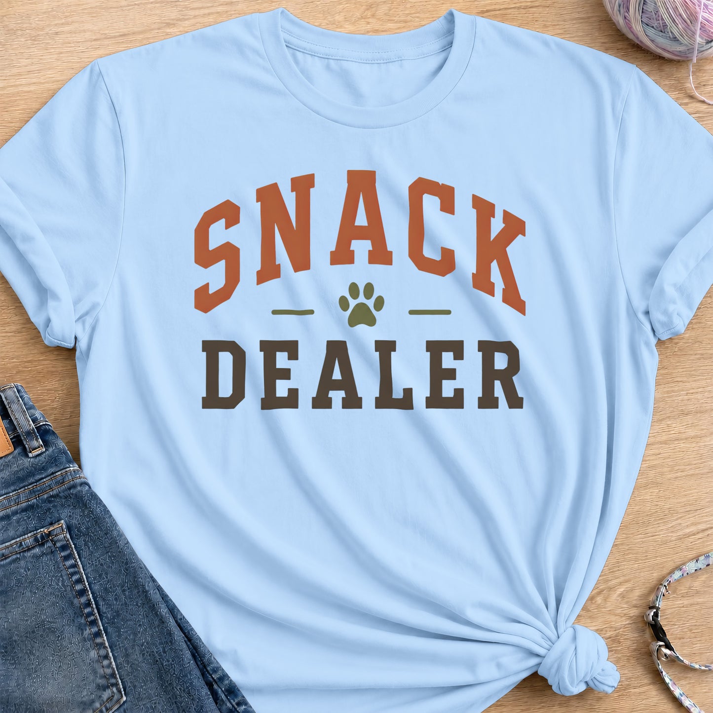 Snack Dealer T-Shirt — Light Blue