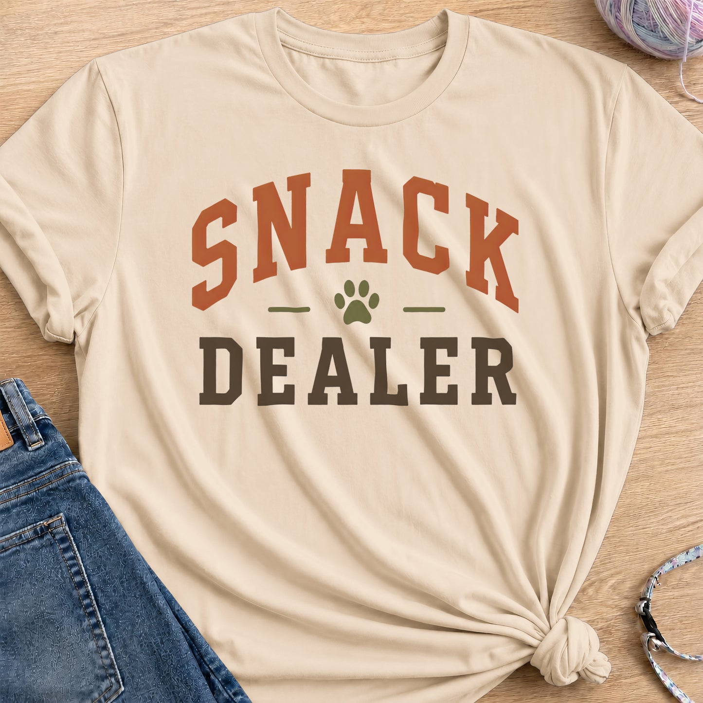 Snack Dealer T-Shirt — Sand