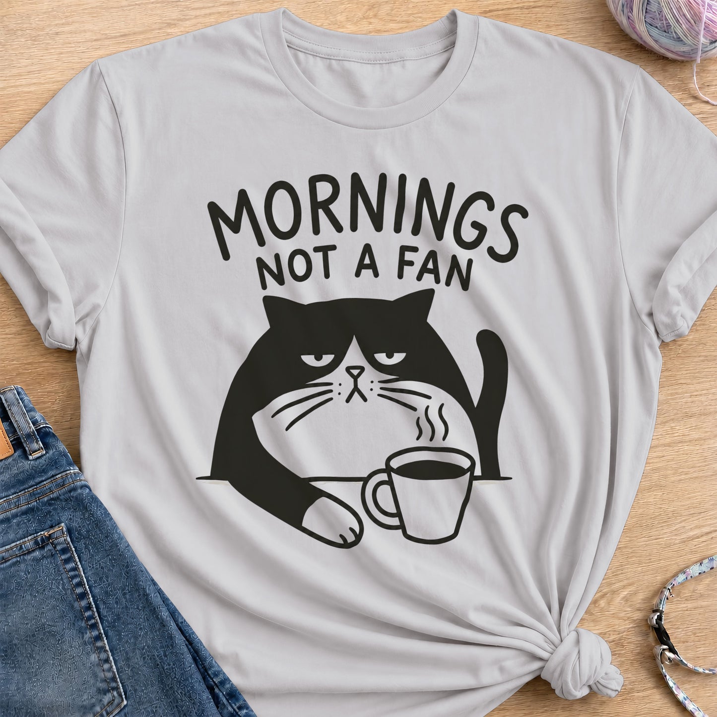 Morning Mood T-Shirt — Ice Grey