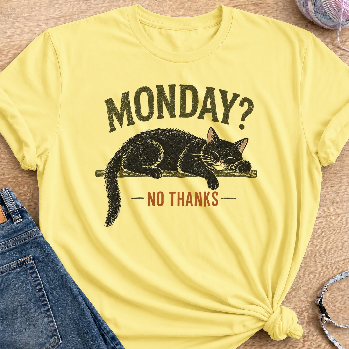 Monday Energy T-Shirt — Cornsilk