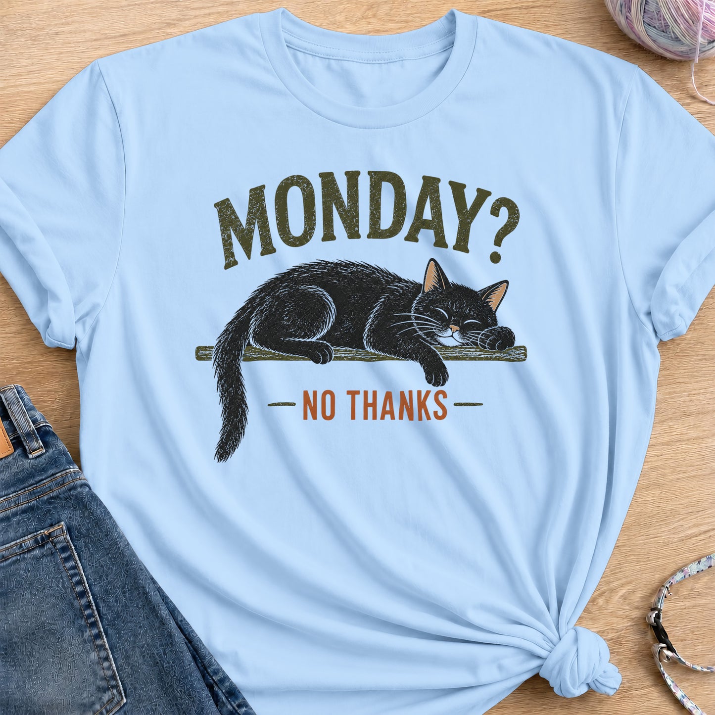 Monday Energy T-Shirt — Light Blue