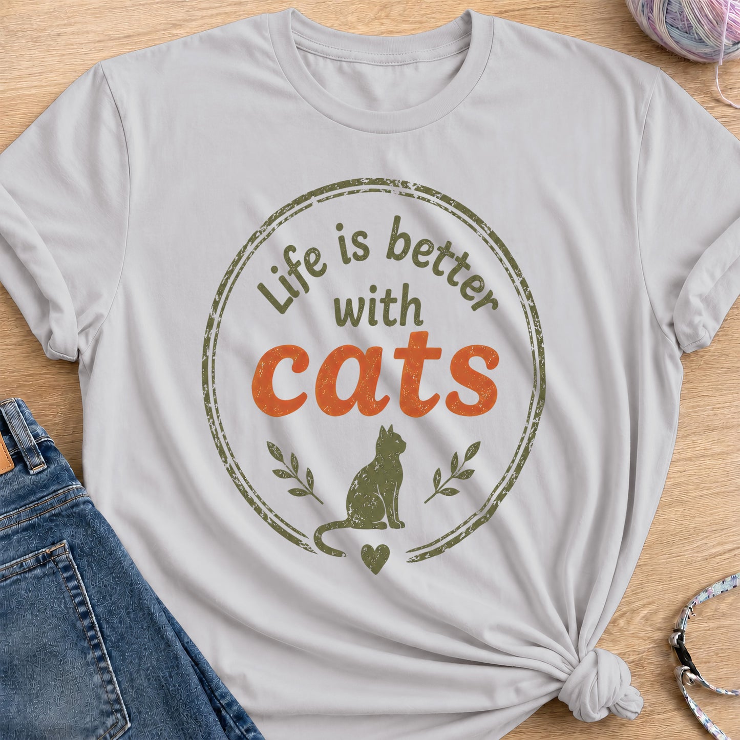 Better Life Badge T-Shirt — Ice Grey