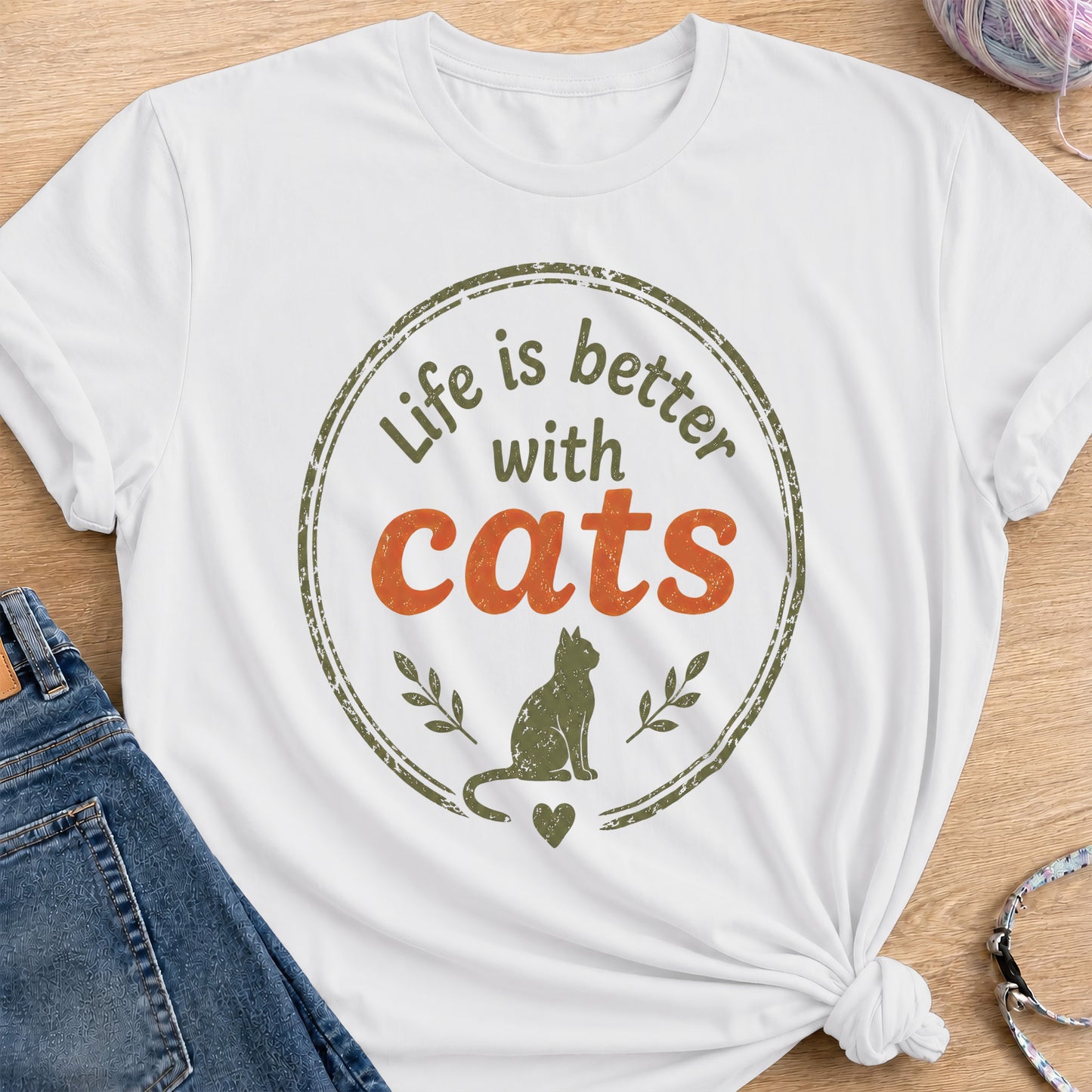 Better Life Badge T-Shirt — White