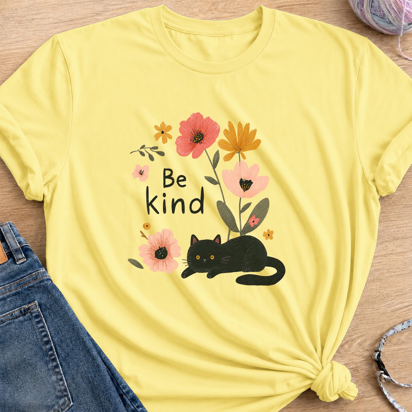 Be Kind T-Shirt — Cornsilk