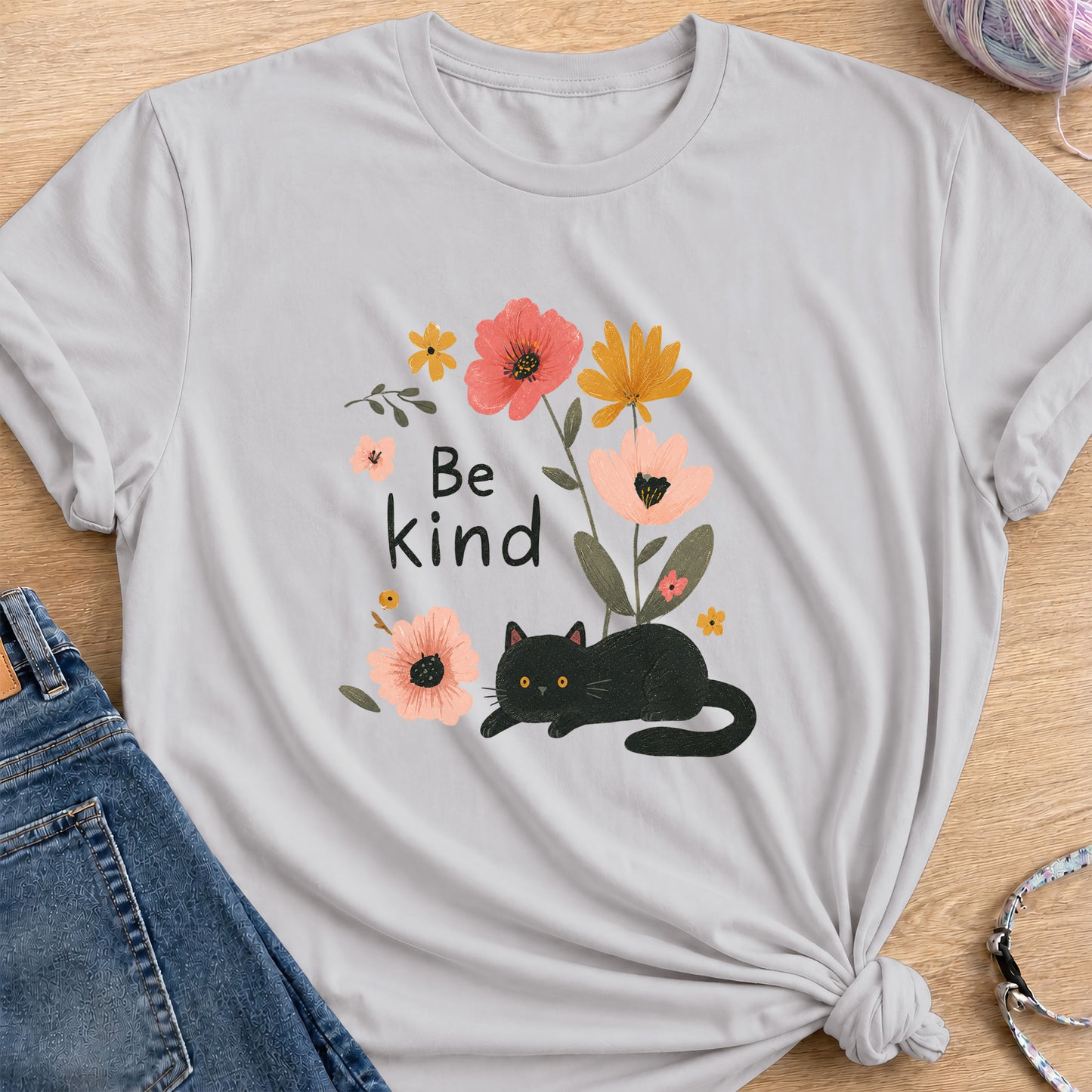 Be Kind T-Shirt — Ice Grey