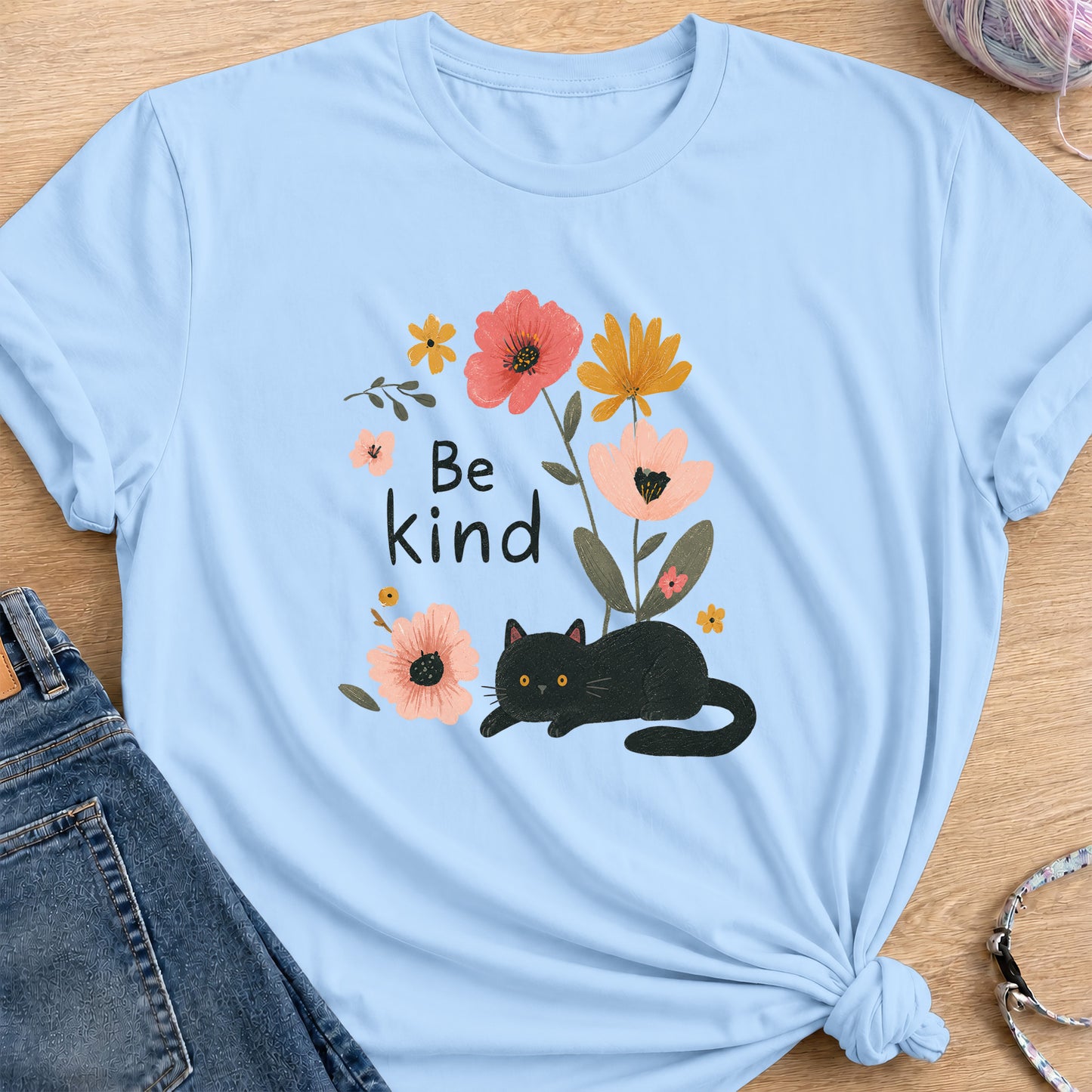 Be Kind T-Shirt — Light Blue