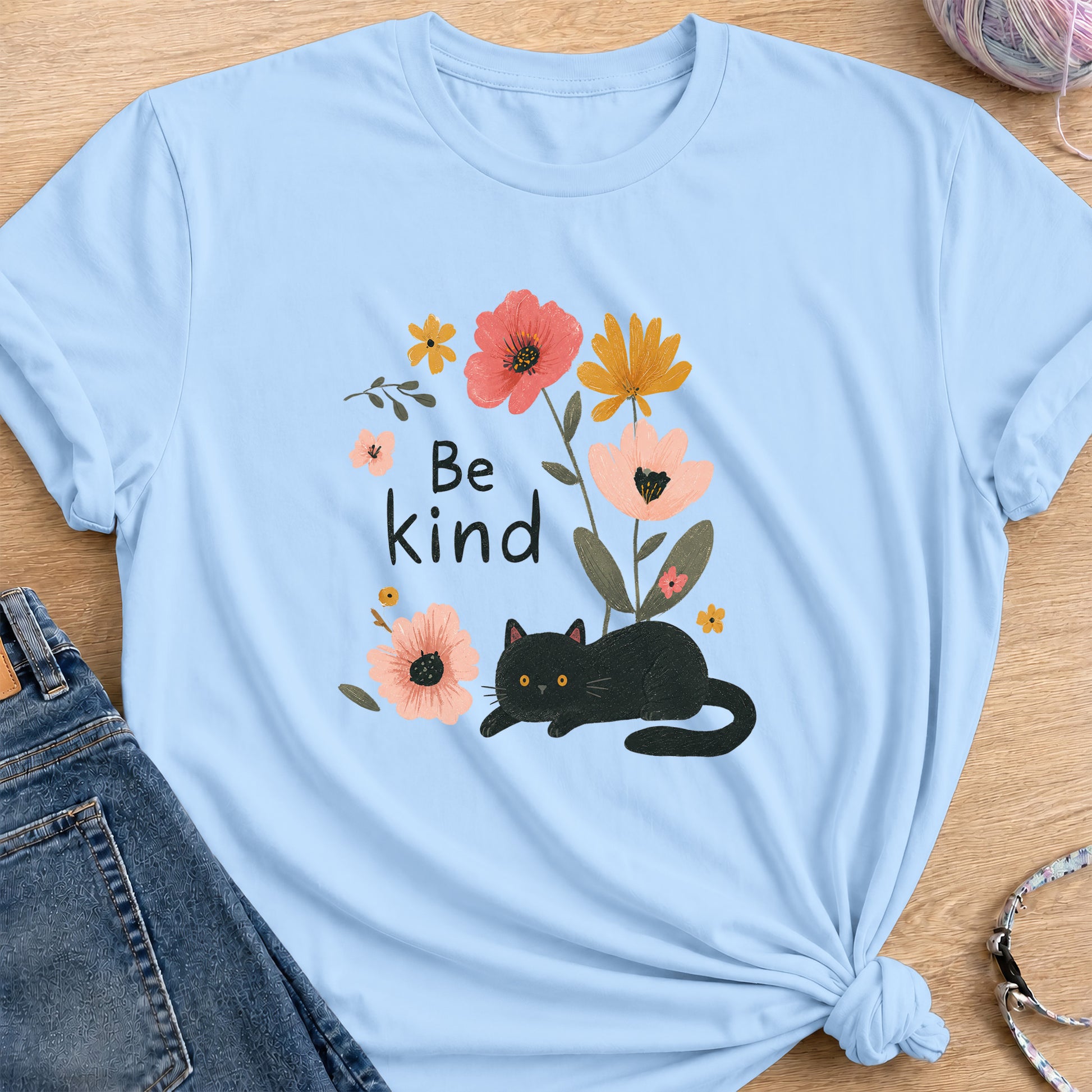 Be Kind T-Shirt — Light Blue
