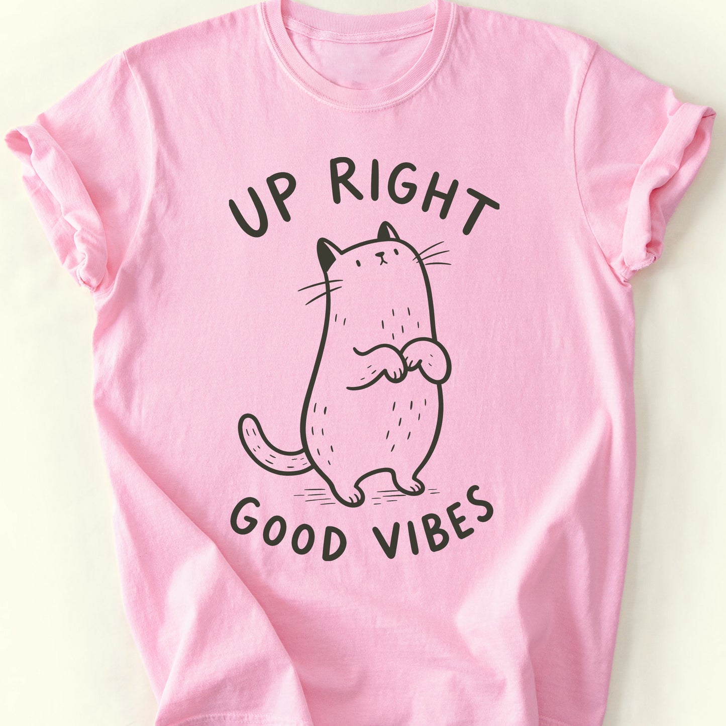 Up Right T-Shirt — Blossom