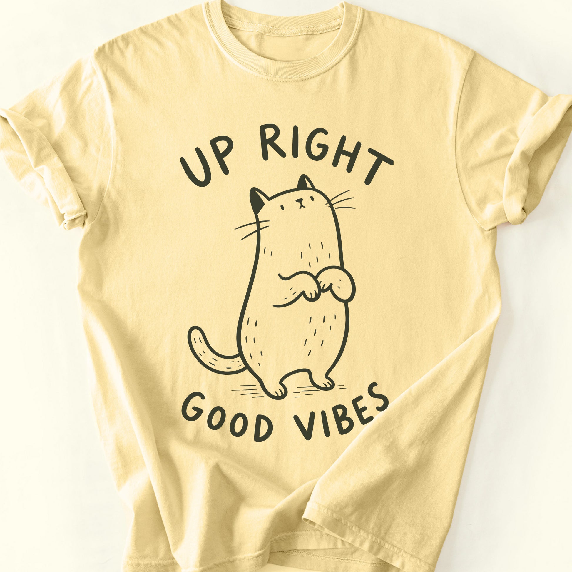 Up Right T-Shirt — Butter