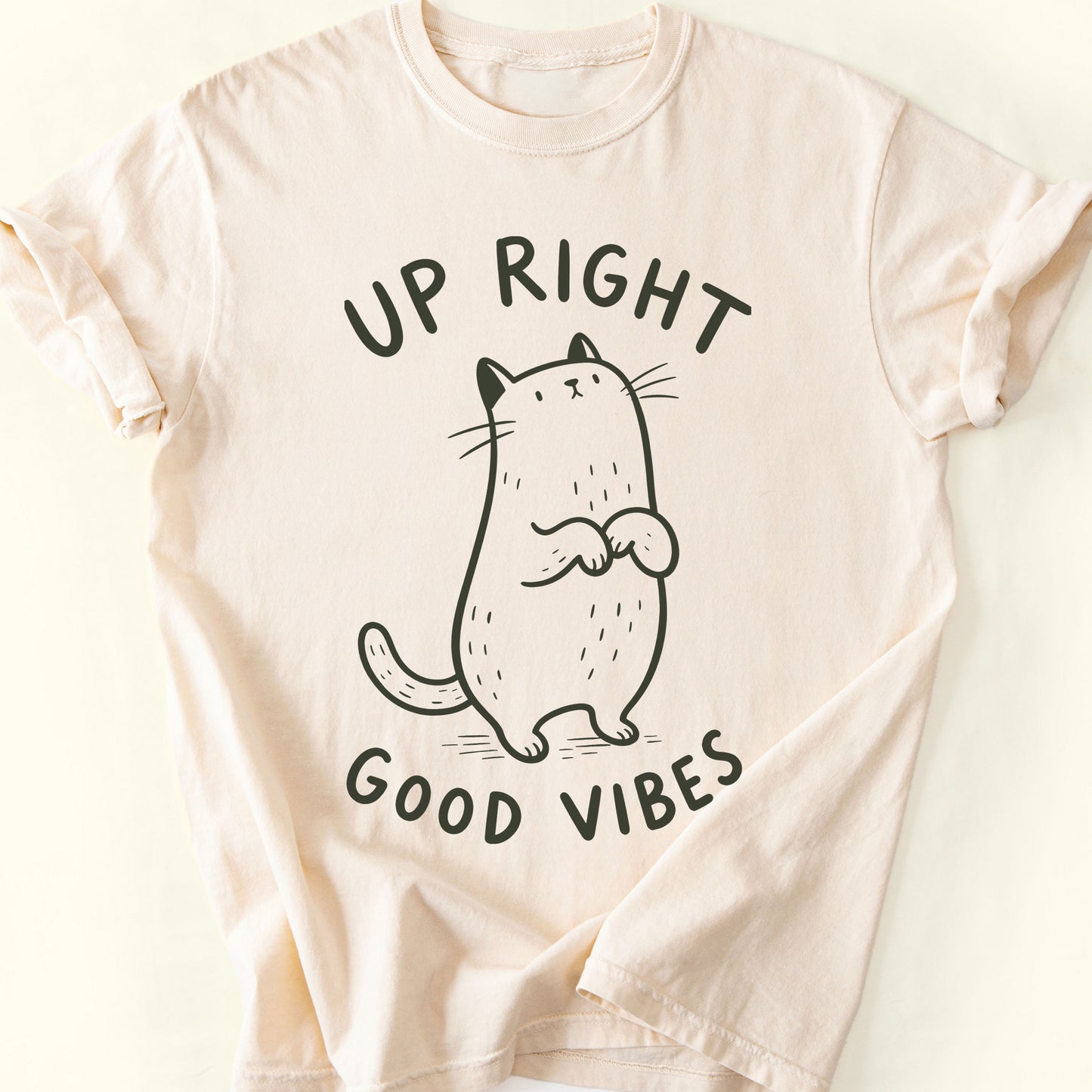Up Right T-Shirt — Ivory