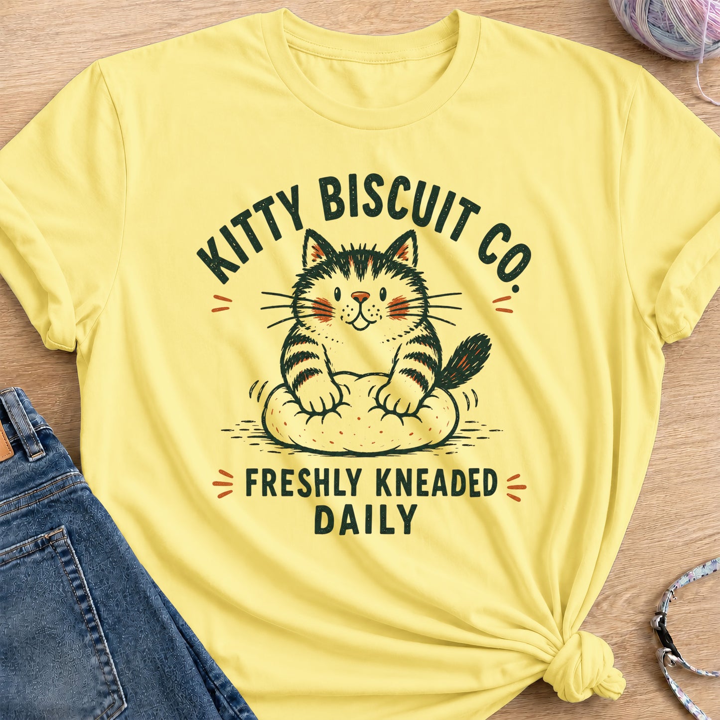 Biscuit Co T-Shirt — Cornsilk