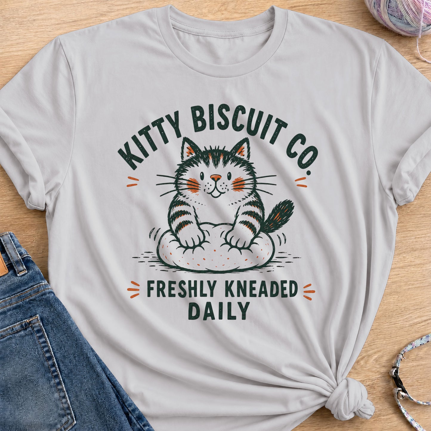 Biscuit Co T-Shirt — Ice Grey