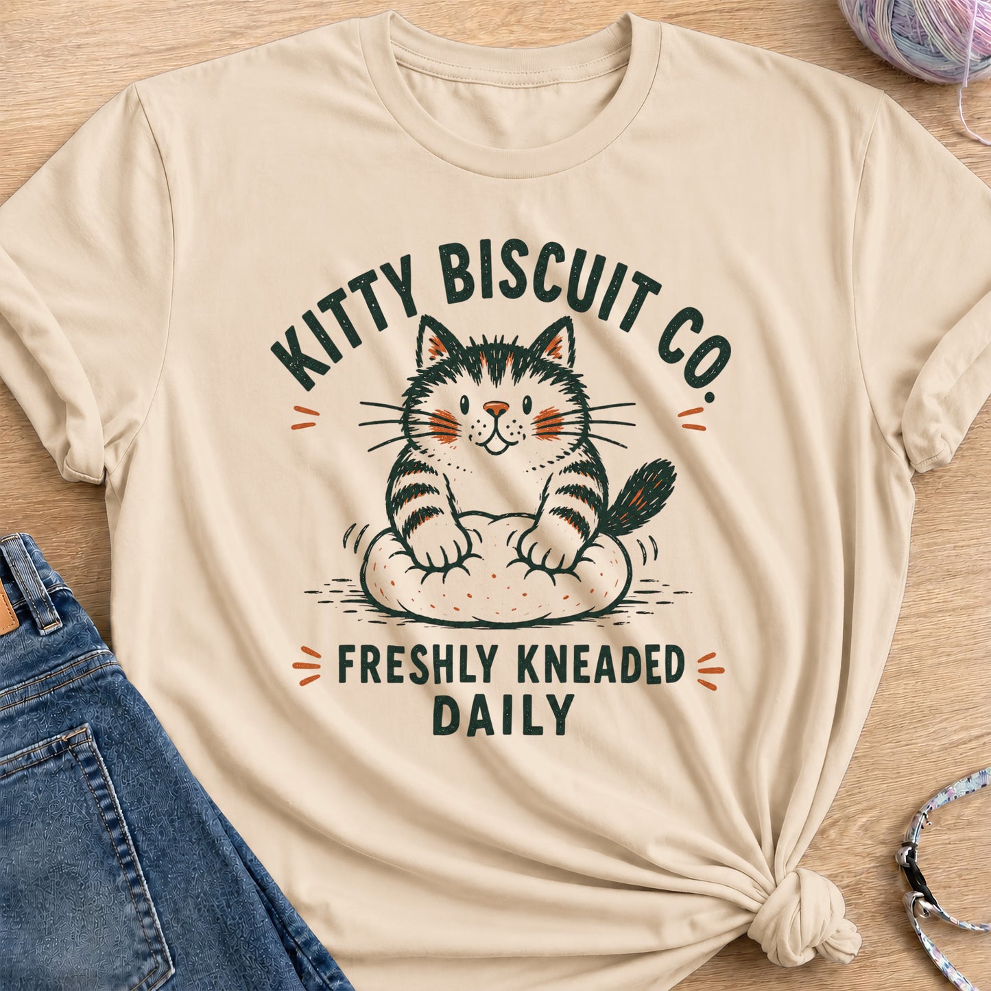 Biscuit Co T-Shirt — Sand