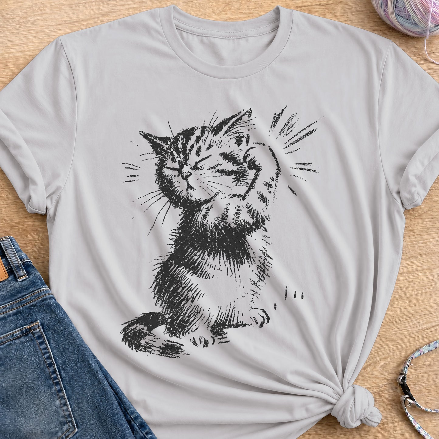 Bicep T-Shirt — Ice Grey