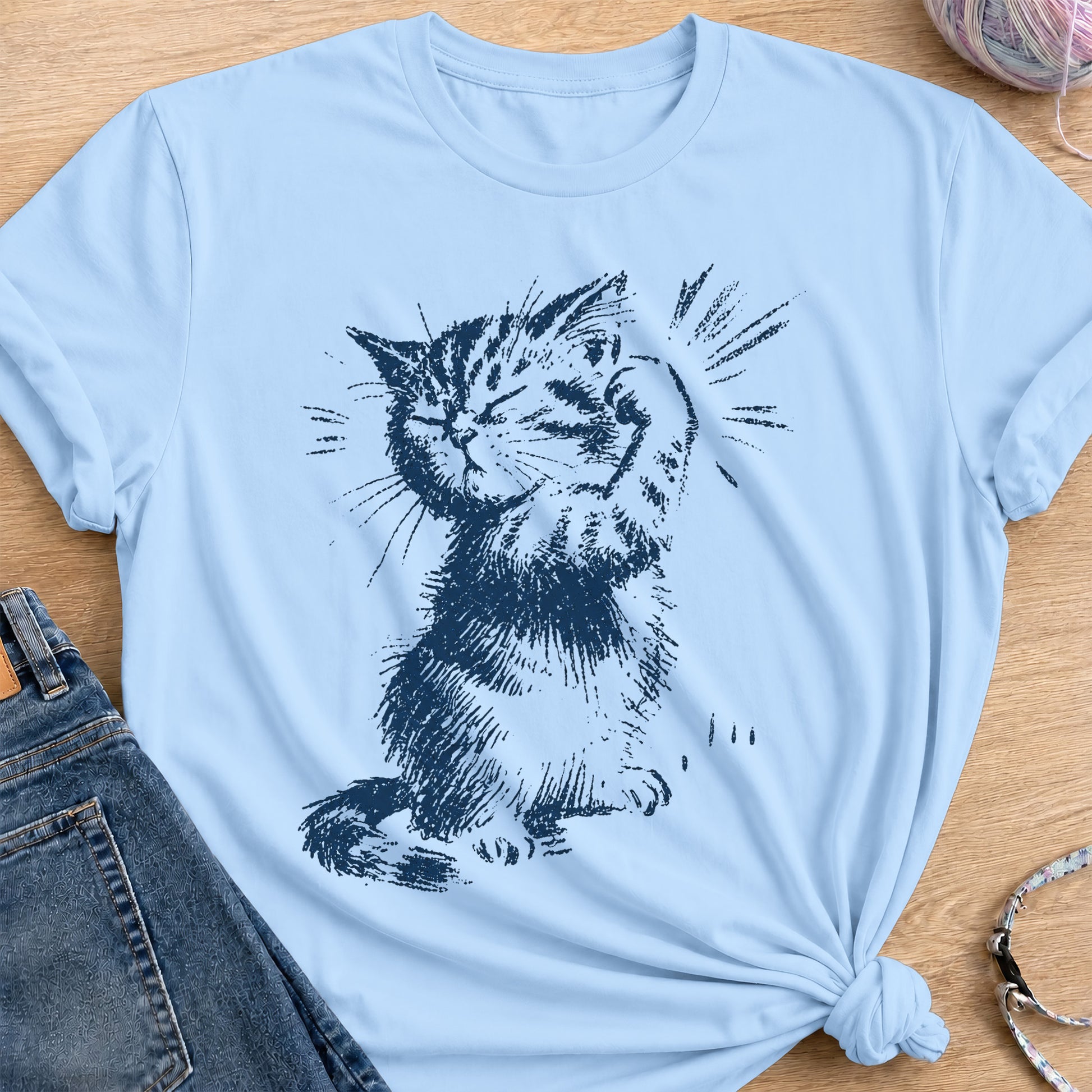 Bicep T-Shirt — Light Blue