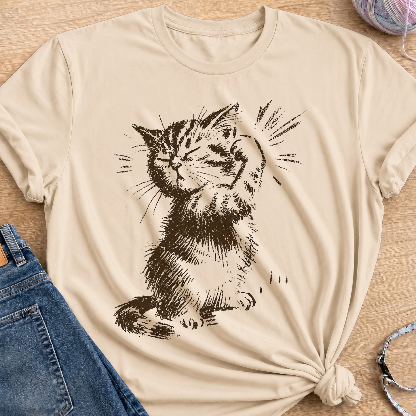Bicep T-Shirt — Sand