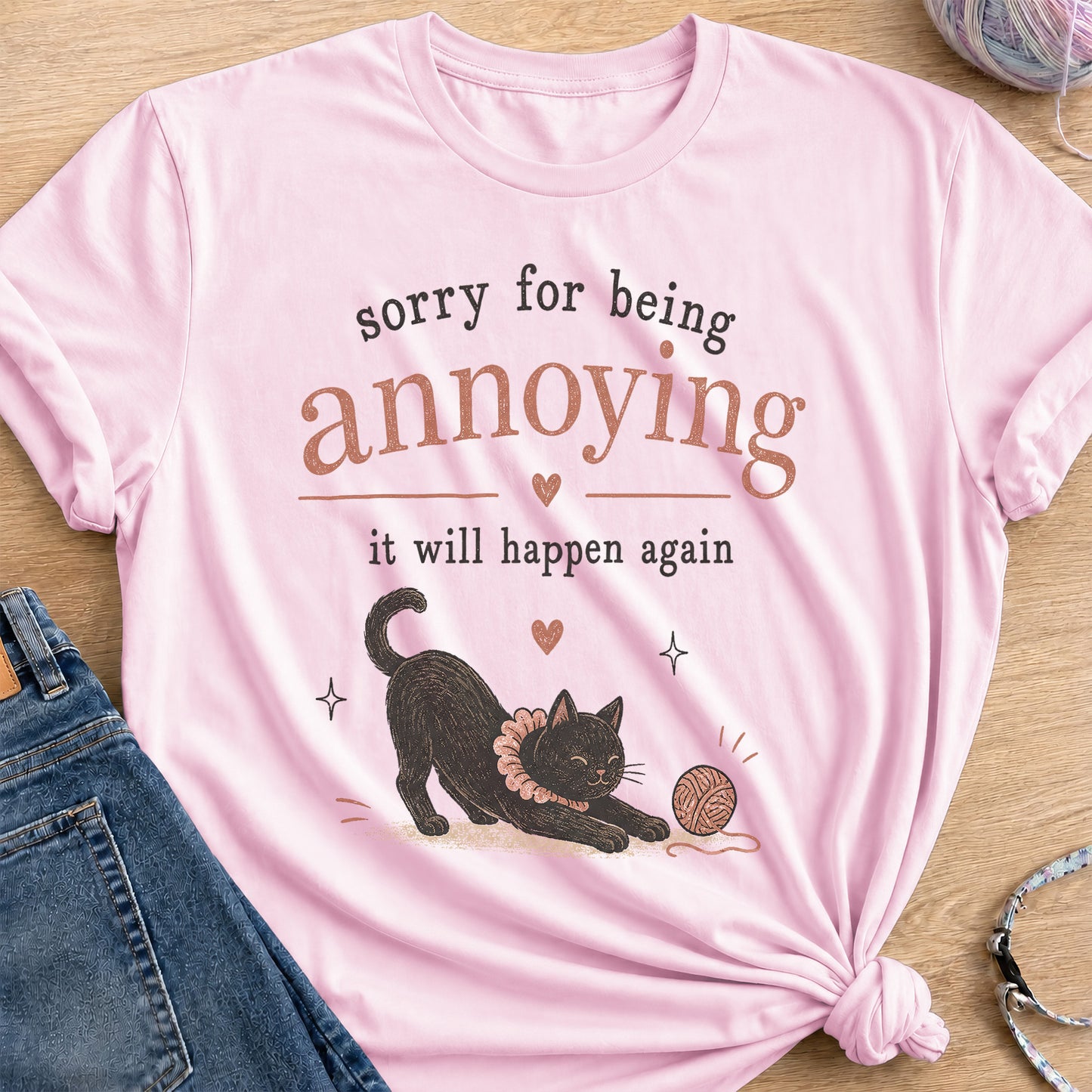 So Sorry T-Shirt — Light Pink