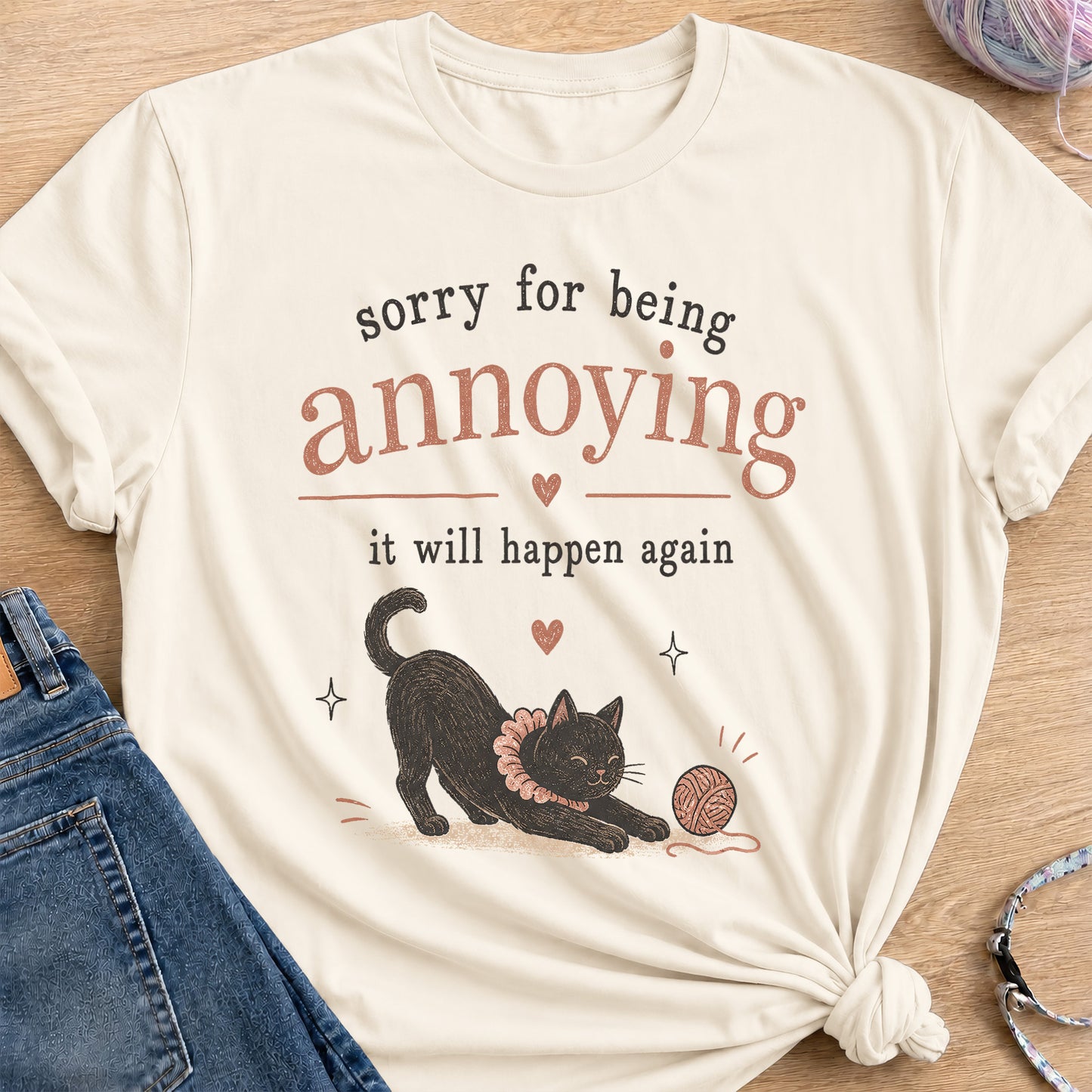 So Sorry T-Shirt — Natural