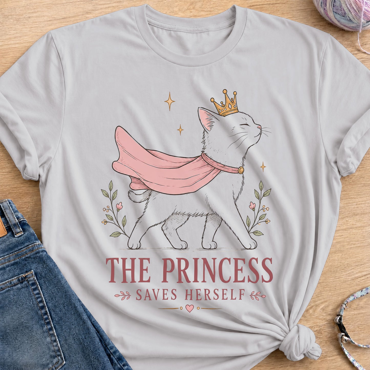 Princess T-Shirt — Ice Grey