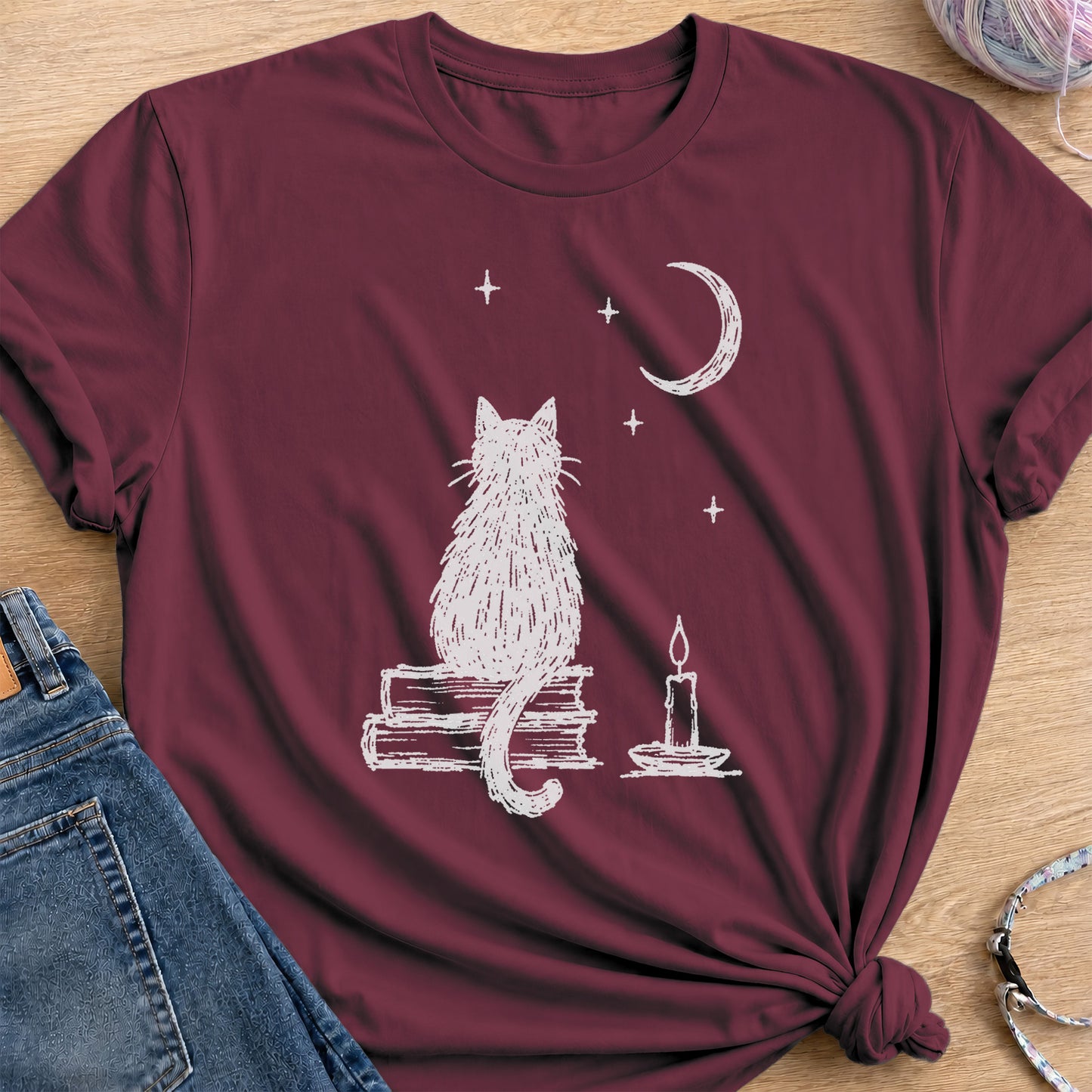 Moon Watch T-Shirt — Maroon