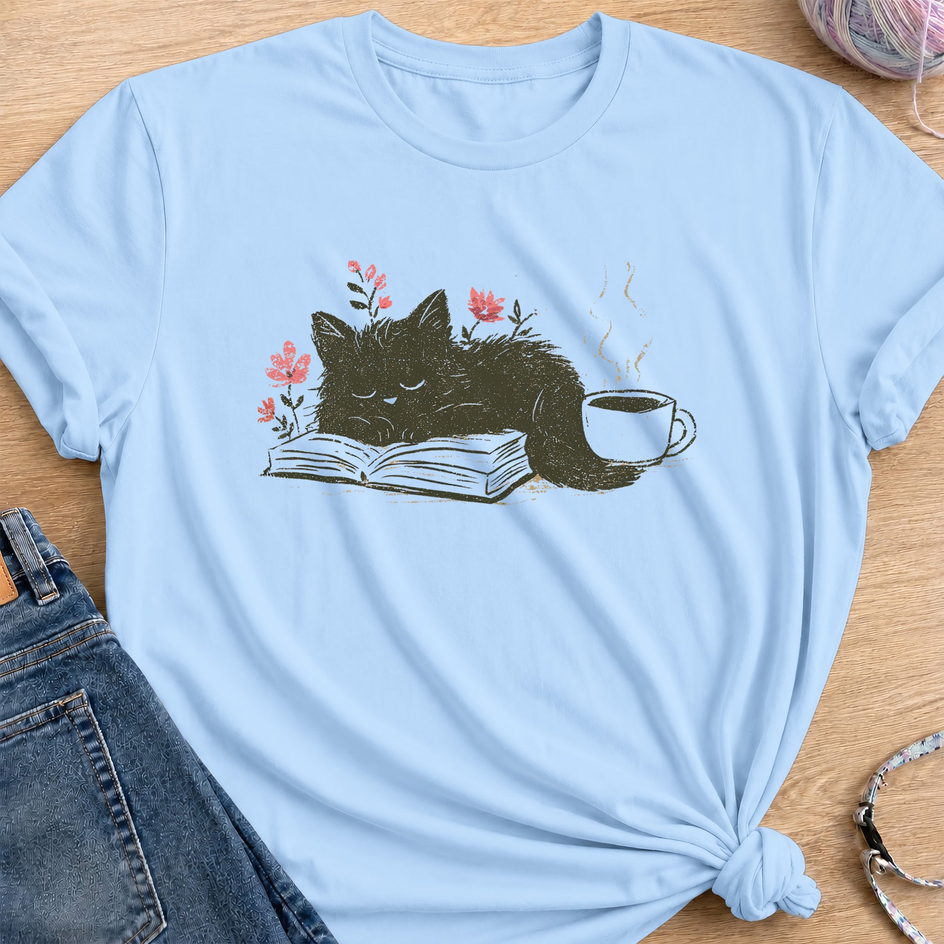 Reading Break T-Shirt — Light Blue