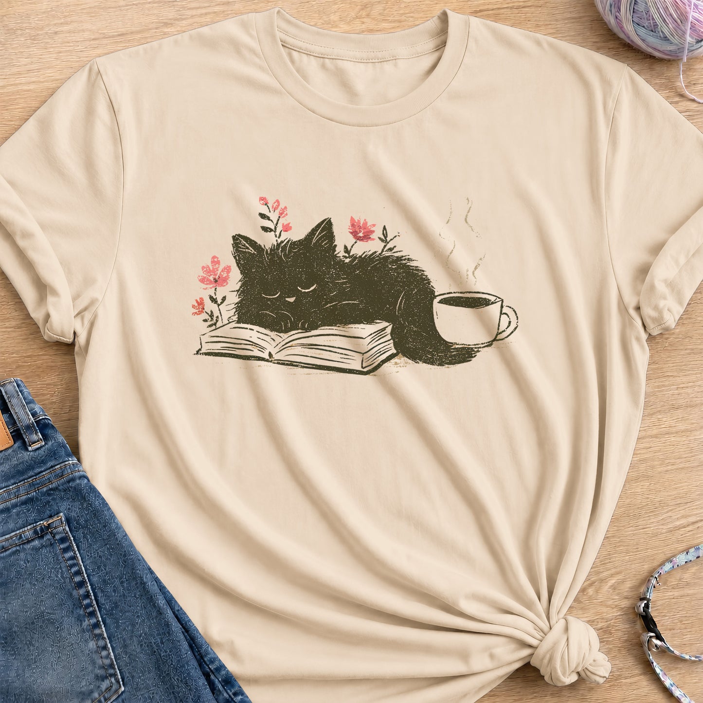 Reading Break T-Shirt — Sand
