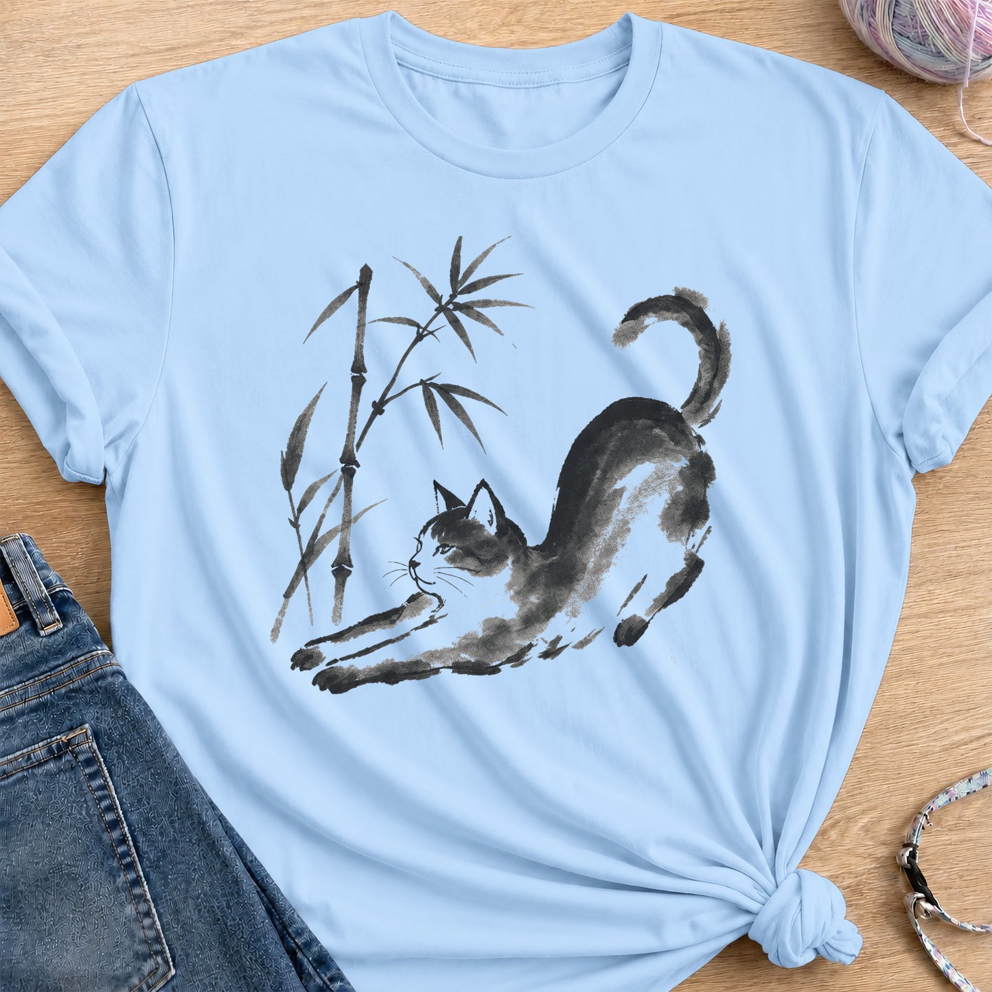 Bamboo Stretch T-Shirt — Light Blue