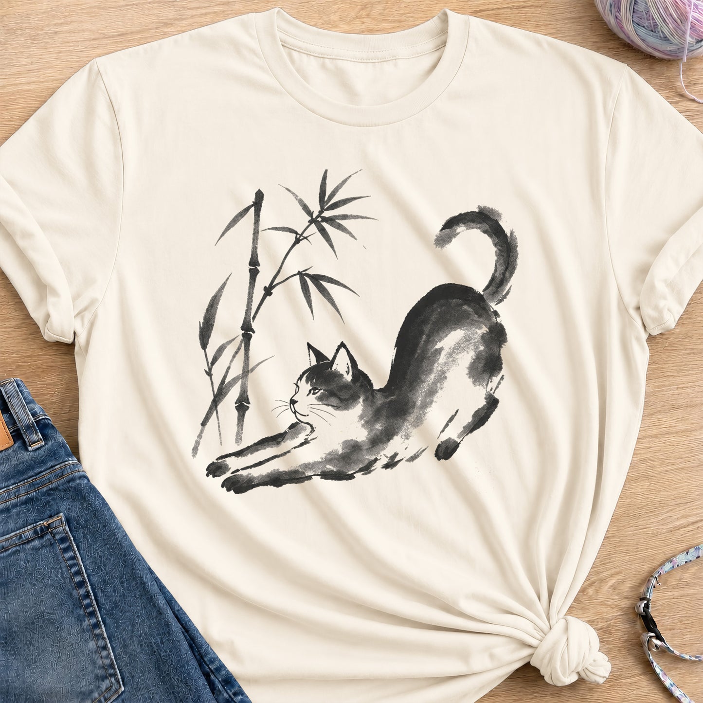 Bamboo Stretch T-Shirt — Natural