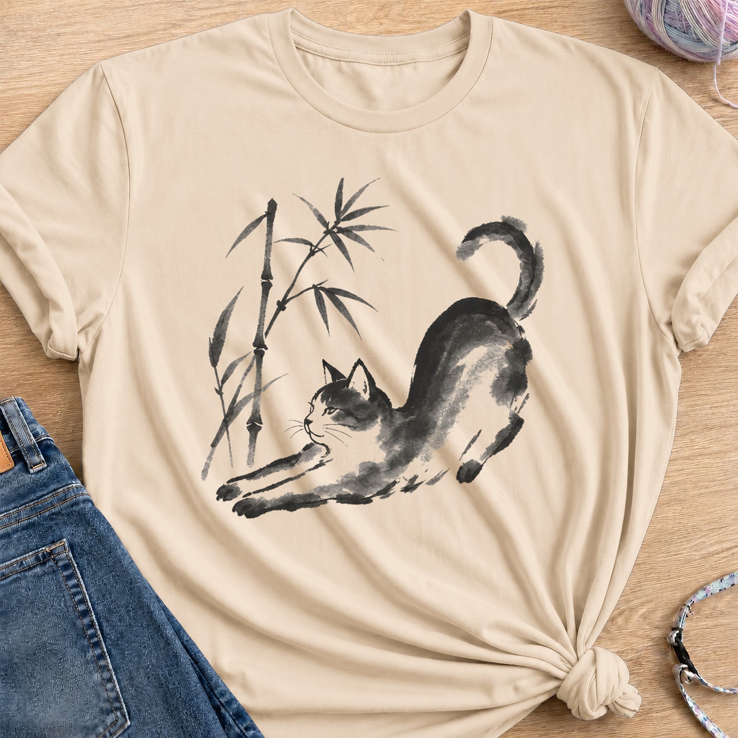 Bamboo Stretch T-Shirt — Sand