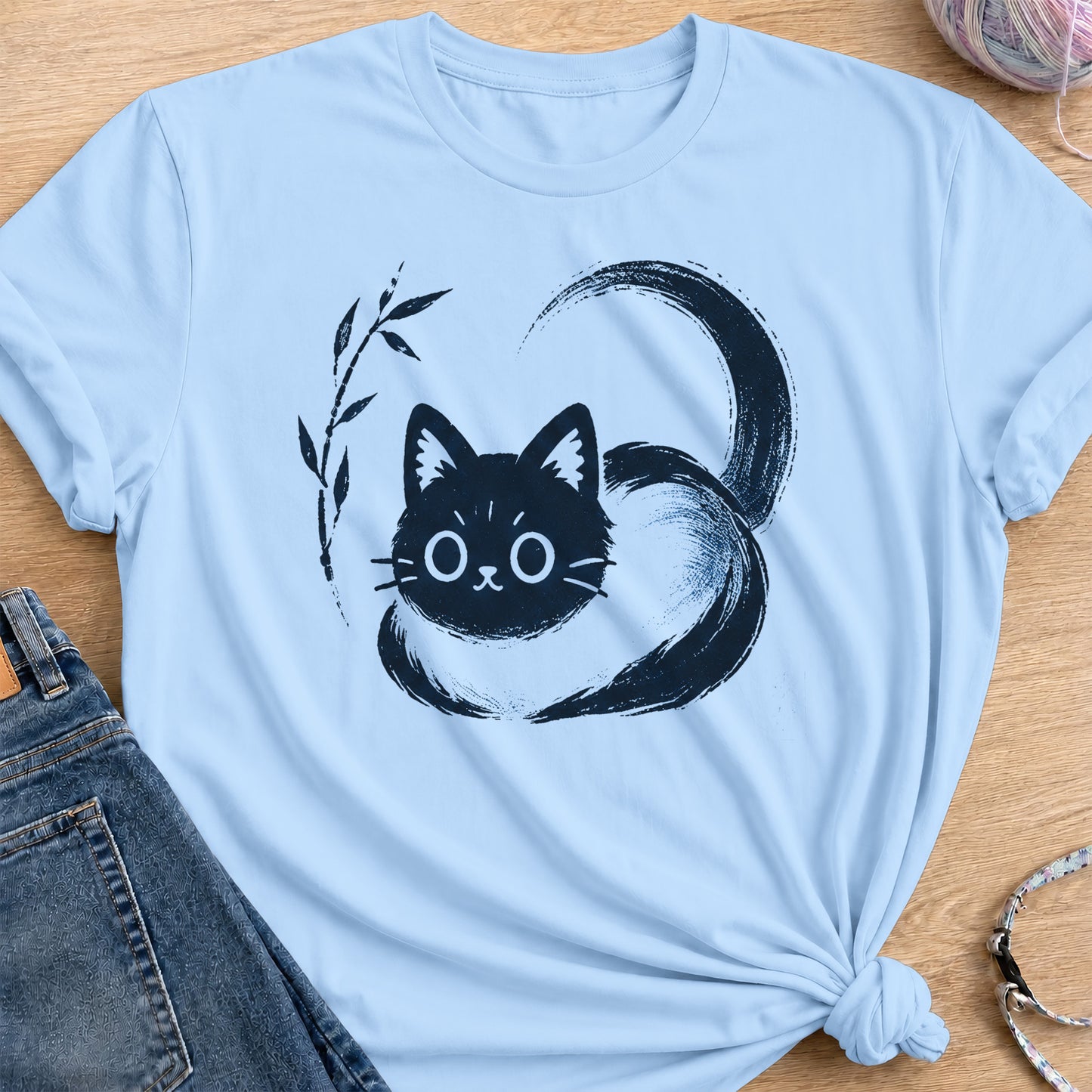 Brush Loaf T-Shirt — Light Blue