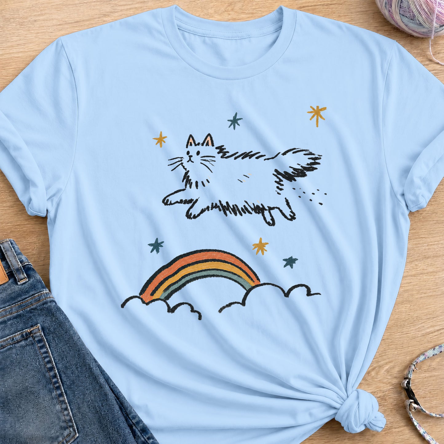 Cloud Nine T-Shirt — Light Blue