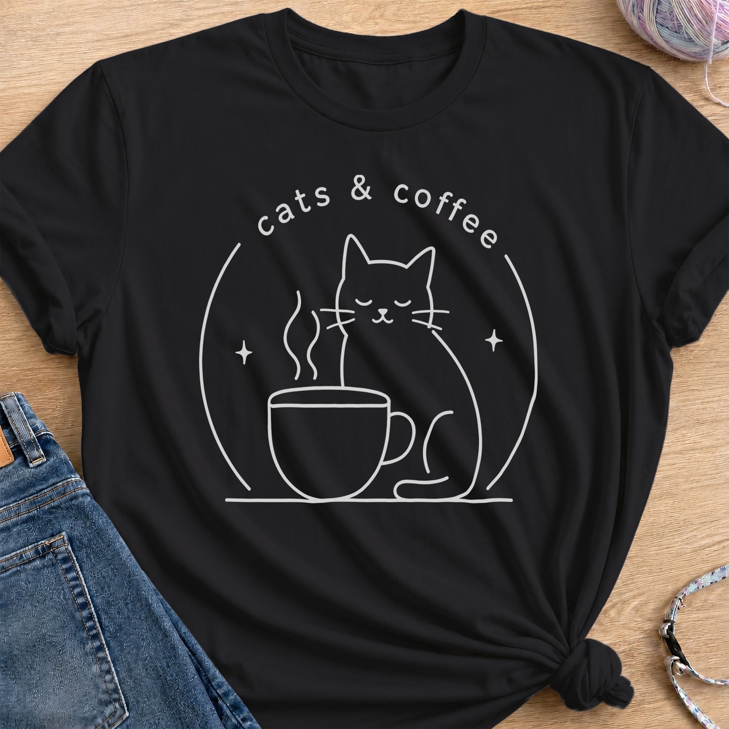 Morning Coffee T-Shirt — Black