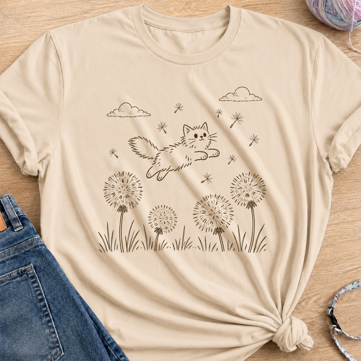 Dandelion Dream T-Shirt — Sand
