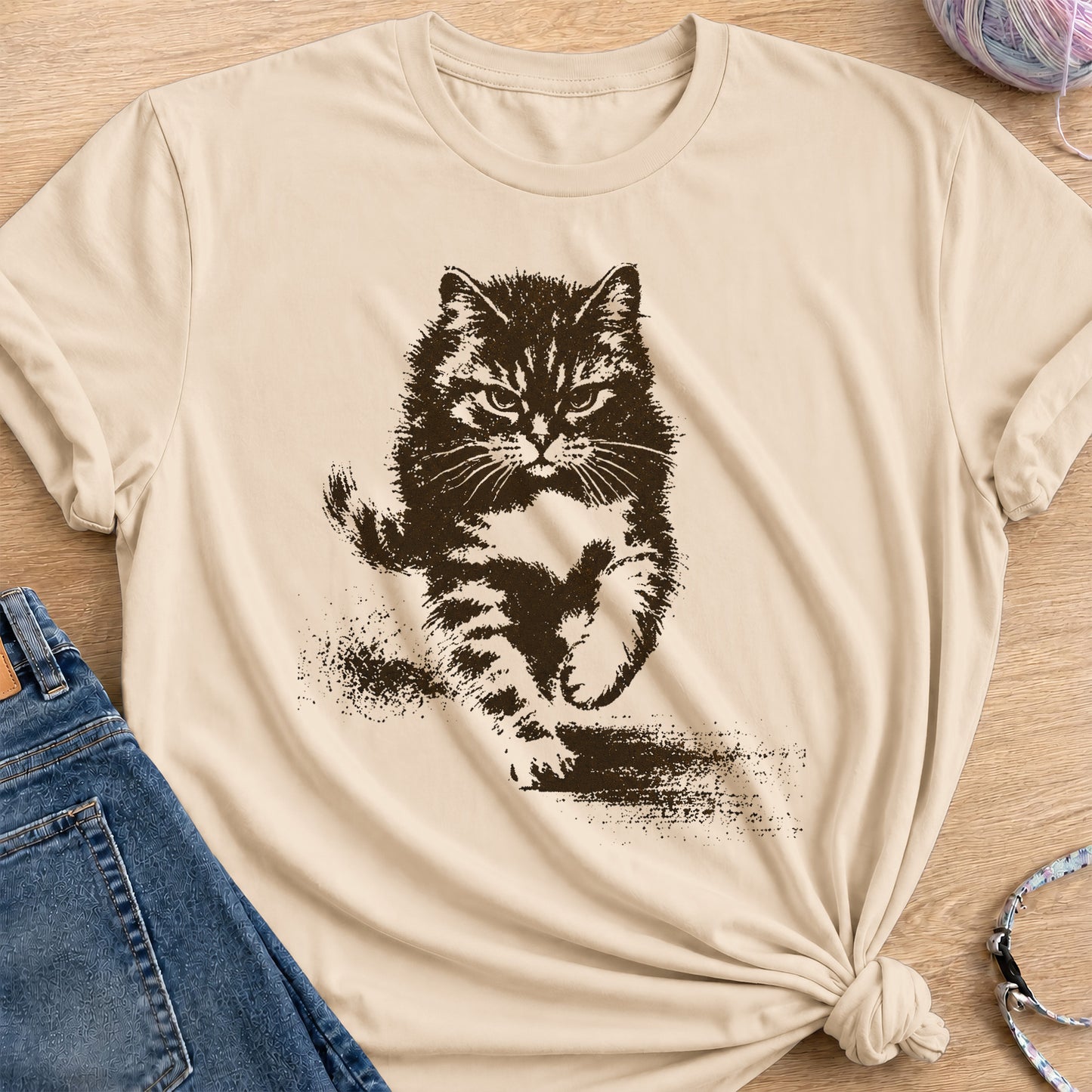 Fearless Approach T-Shirt — Sand